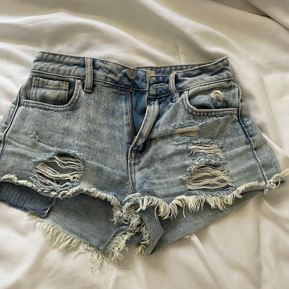 Denim shorts